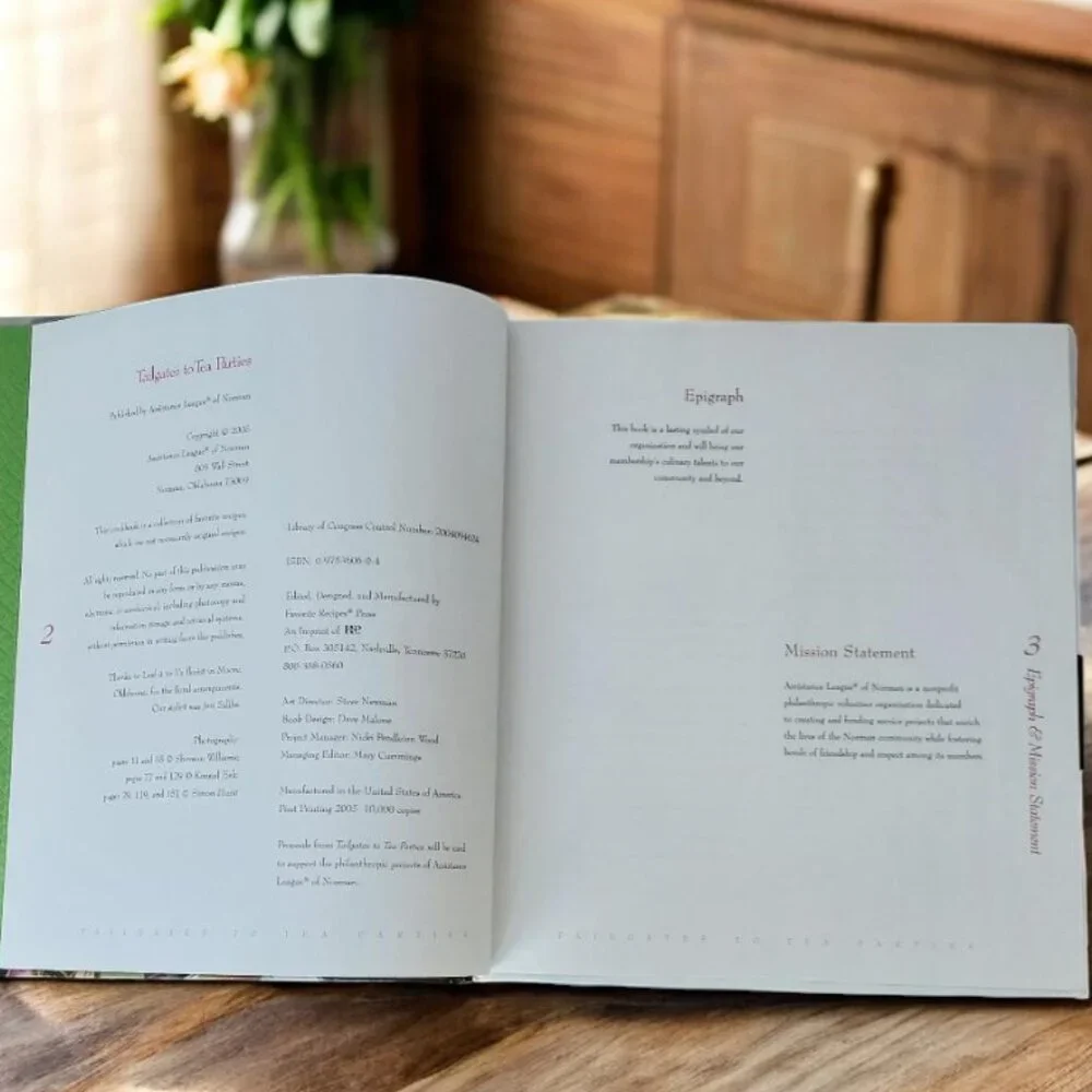 NEW Tailgates to Tea Parties Assistance League of Norman Cookbook